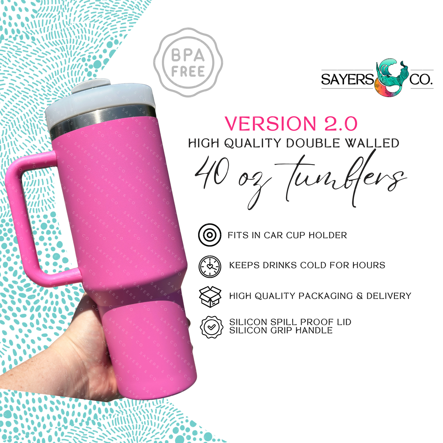 40oz Tumbler - Yellow