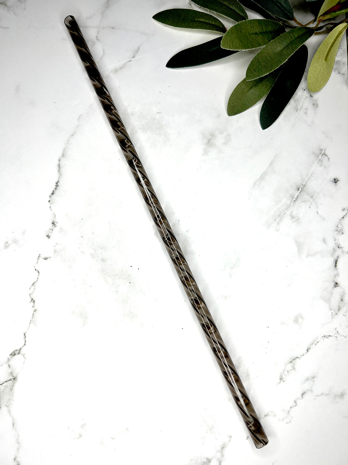 Brown Swirl Straw