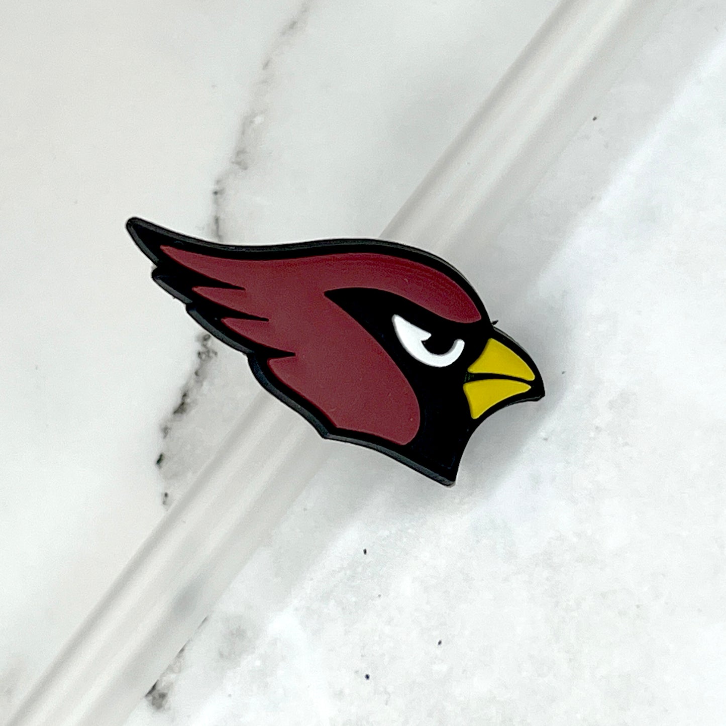 Cardinal Straw Charm