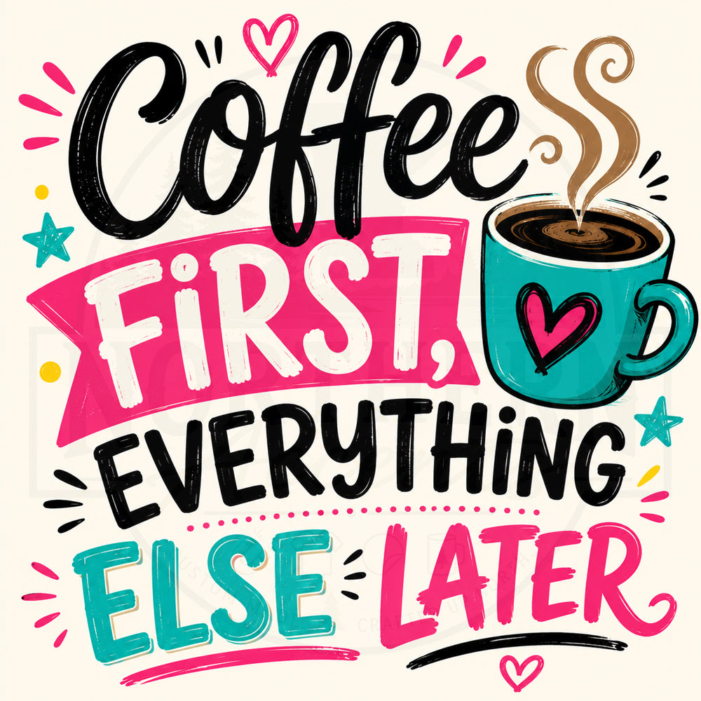 Coffee First Everything Else Later Magnet