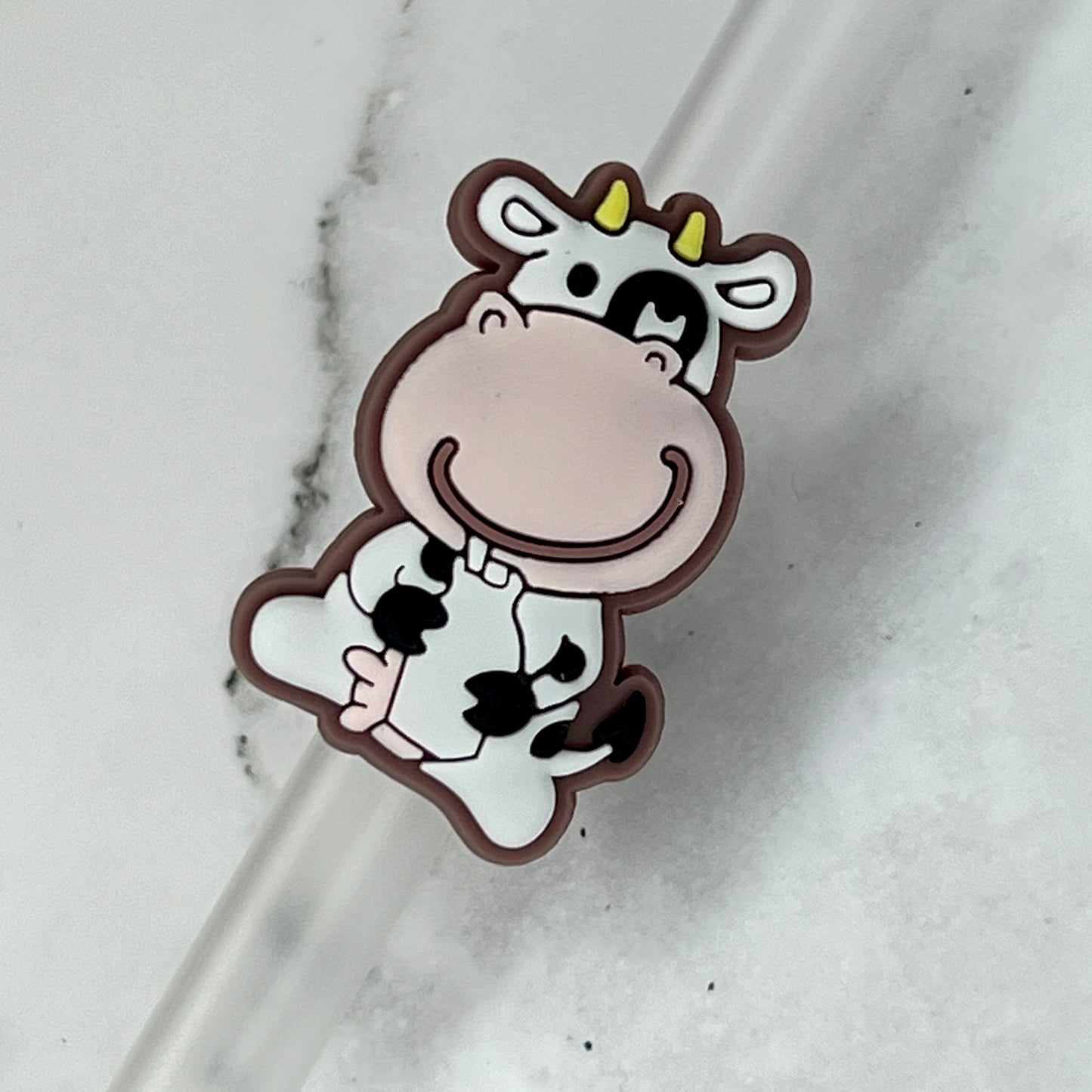 Cow Straw Charm