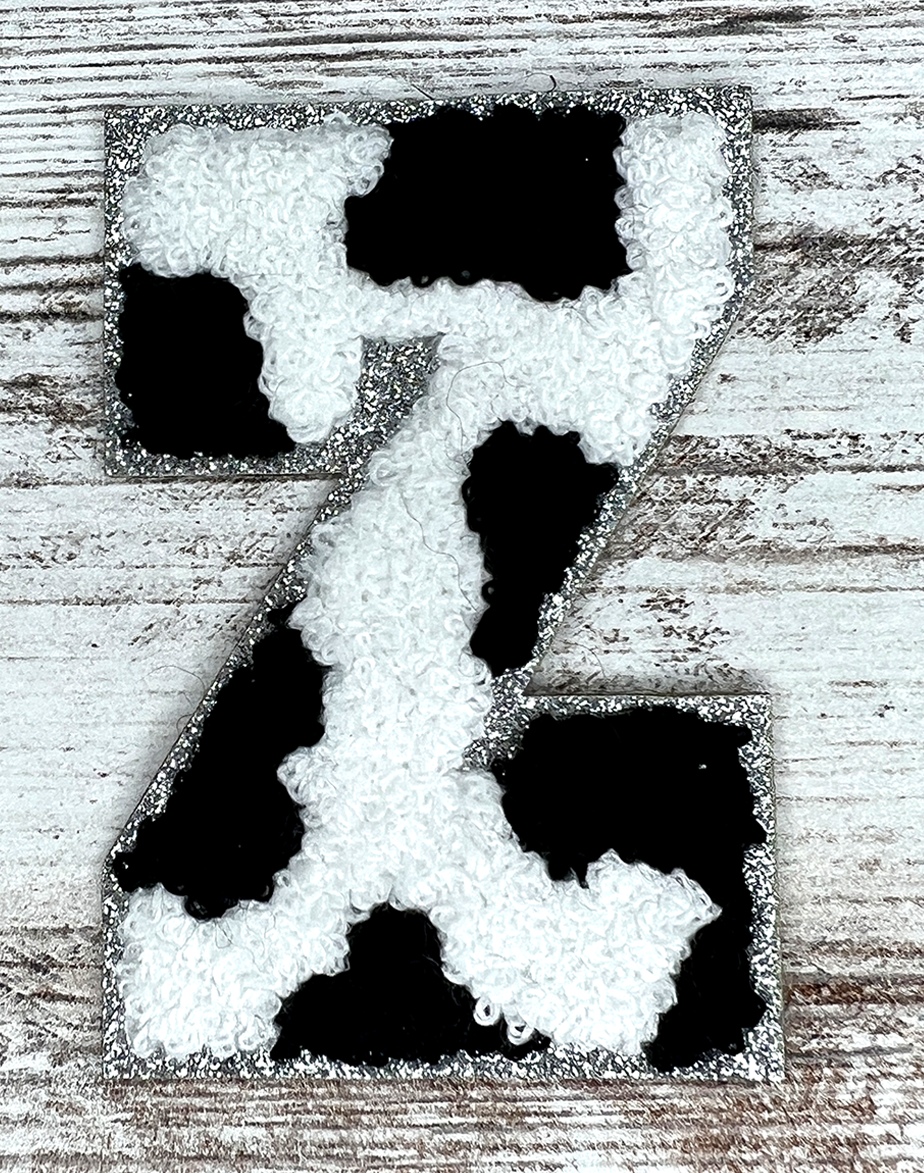 Patch Letters - Cow Print