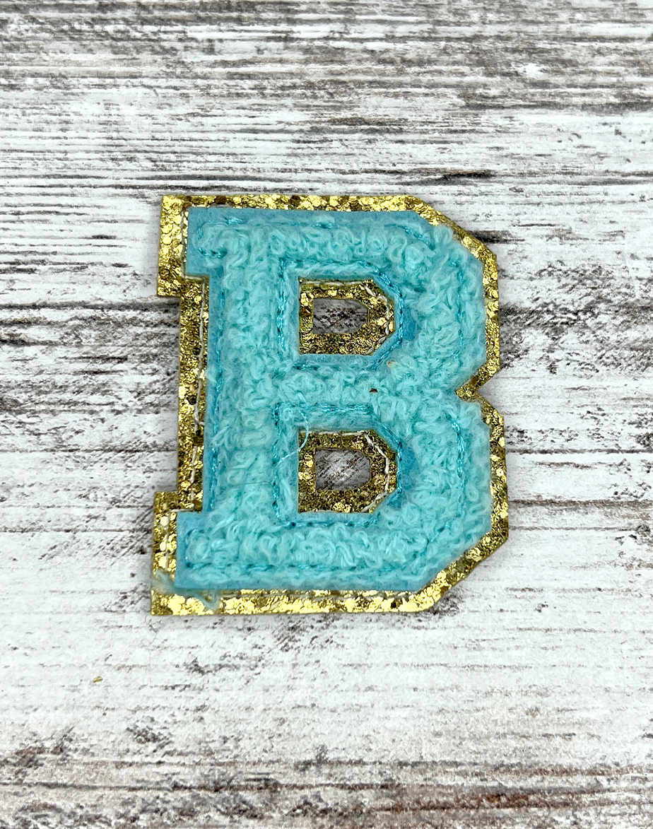 Patch Letters - Light Blue