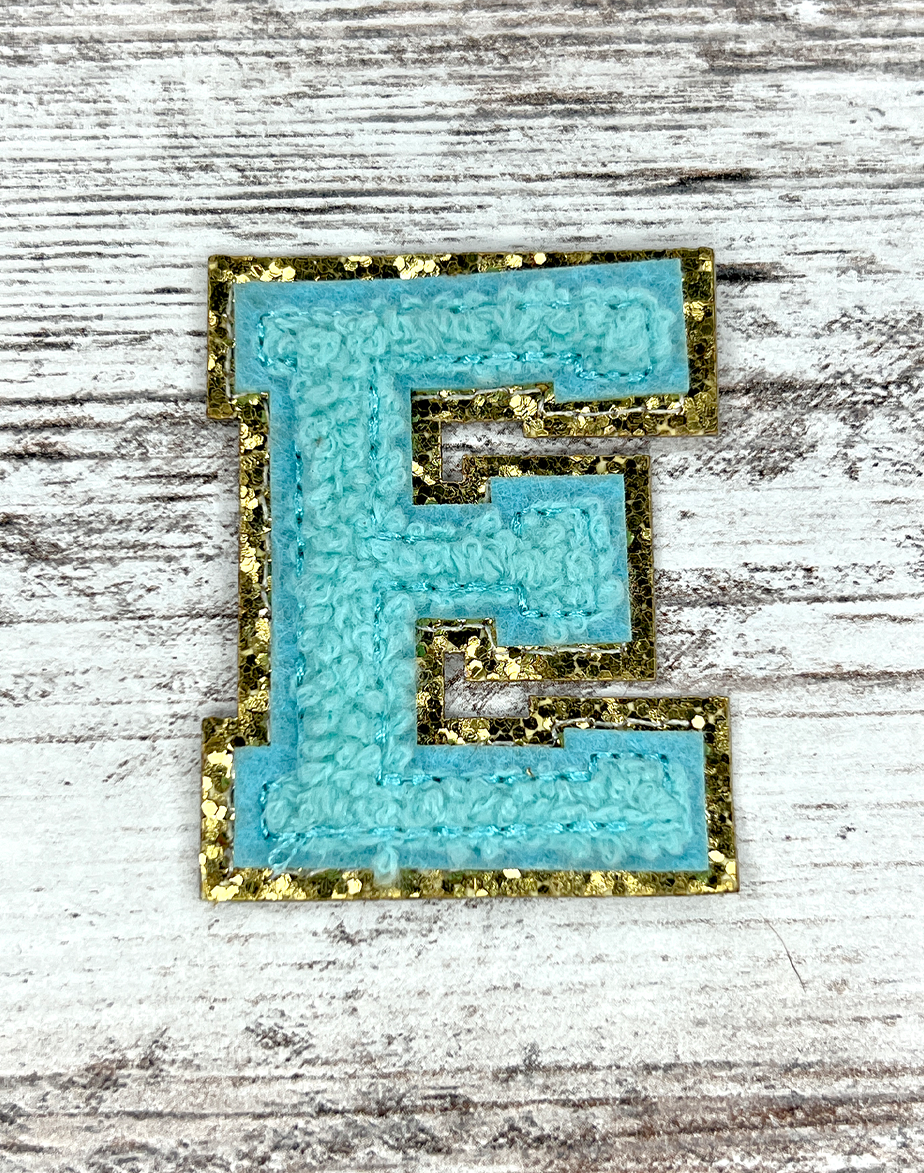 Patch Letters - Light Blue