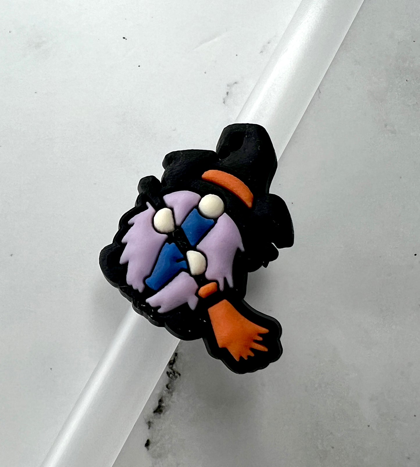 Halloween Gnome Witch Straw Charm