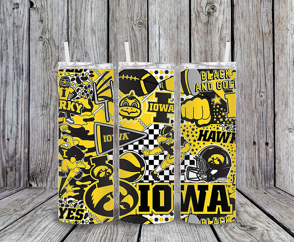 Iowa Collage 20oz Tumbler