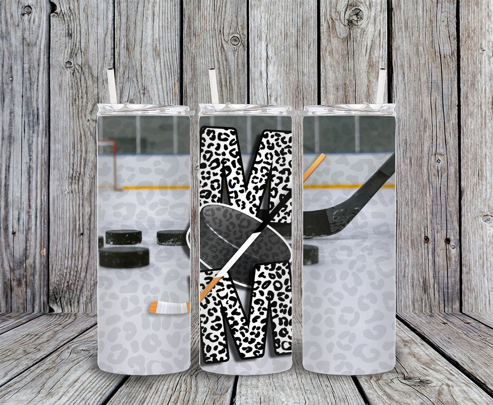 Hockey Mom Animal Print 20oz Tumbler