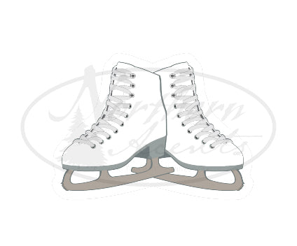 Ice Skates Sticker