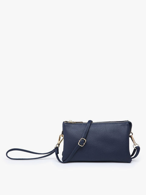 Riley Vegan Leather 3 Compartment Crossbody/Wristlet