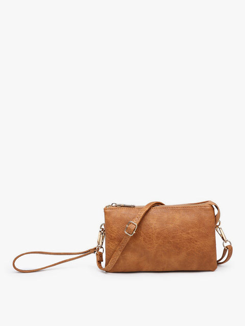 Riley Vegan Leather 3 Compartment Crossbody/Wristlet