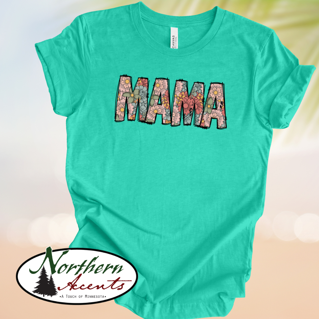 Mama Floral Doodle T-Shirt