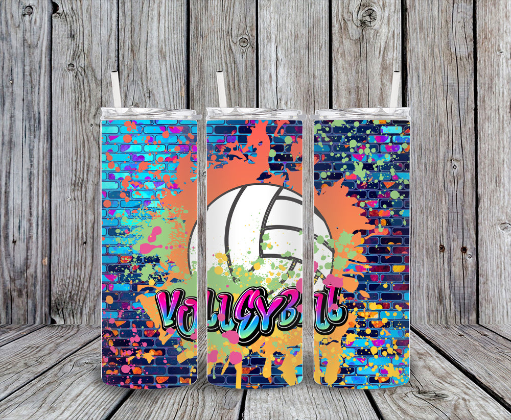 Volleyball Graffiti Tumbler
