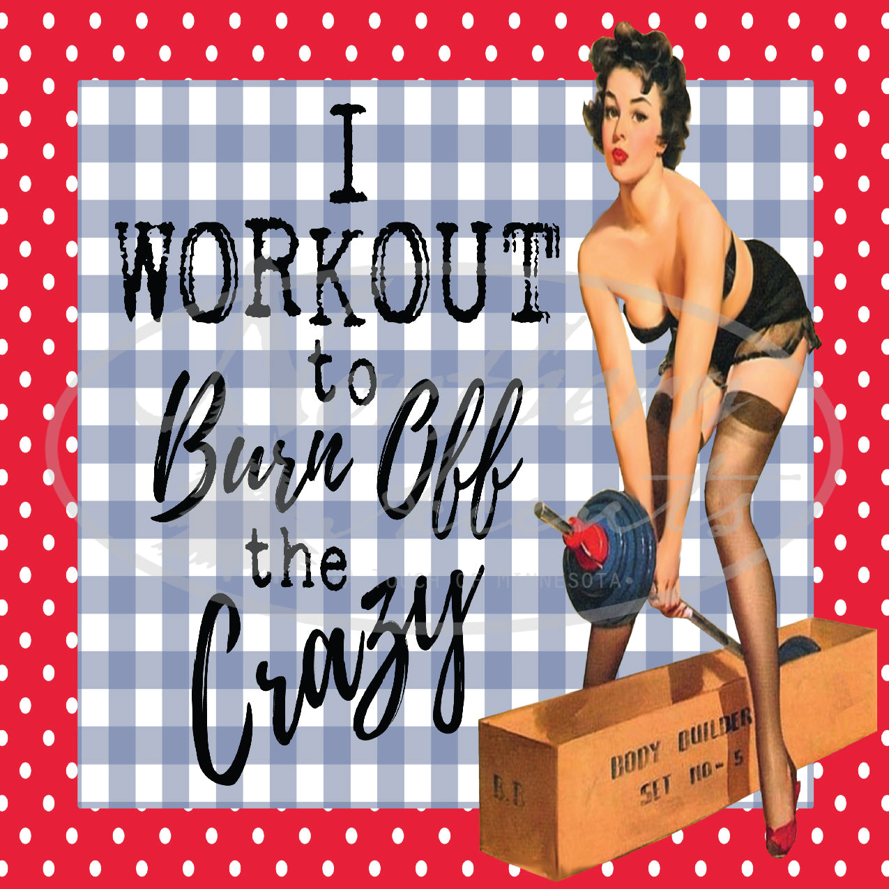 Work Out Burn Off Crazy Coaster