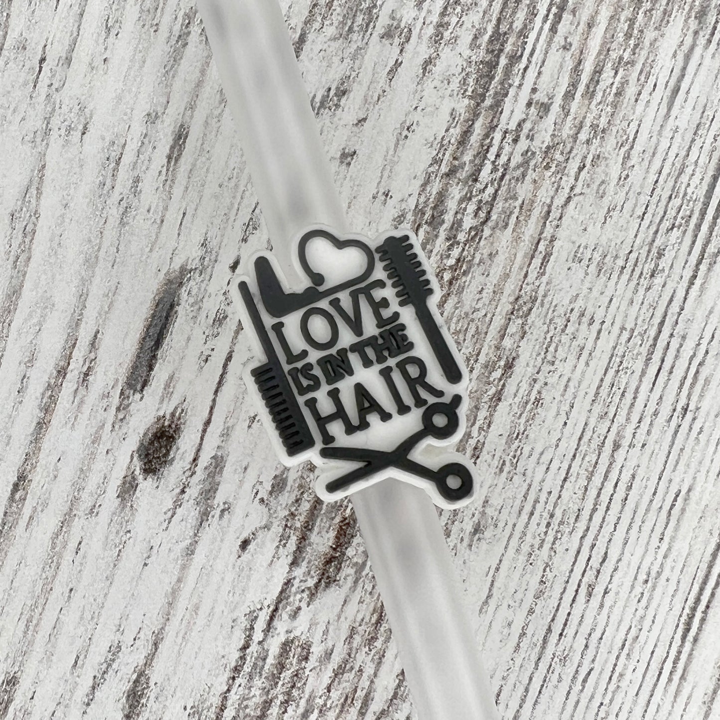 Love is in the Hair Straw Charm