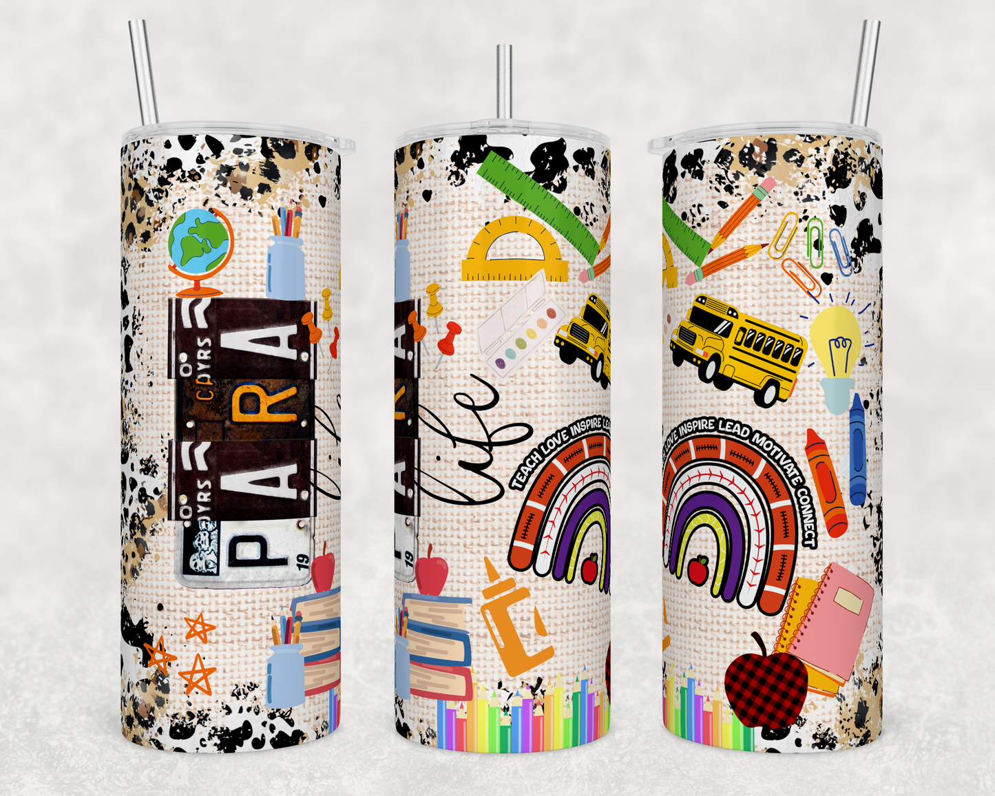 Para Life Teacher 20oz Skinny Tumbler
