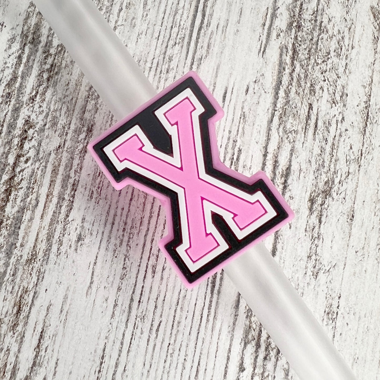 Pink X Straw Charm