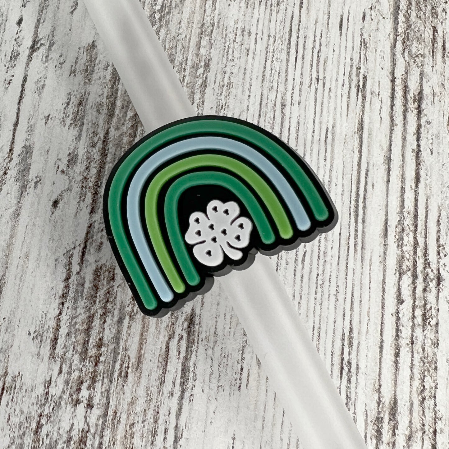 St. Patrick's Day Rainbow Straw Charm