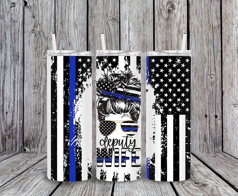 Deputy Wife 20oz Skinny Tumbler