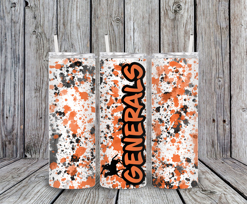 Sibley-Ocheyedan Generals Splash 20oz Tumbler