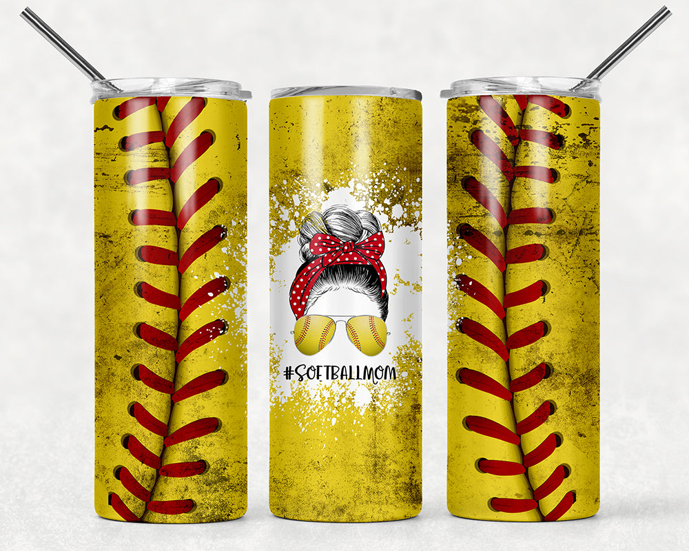 Softball Mom 20oz Skinny Tumbler