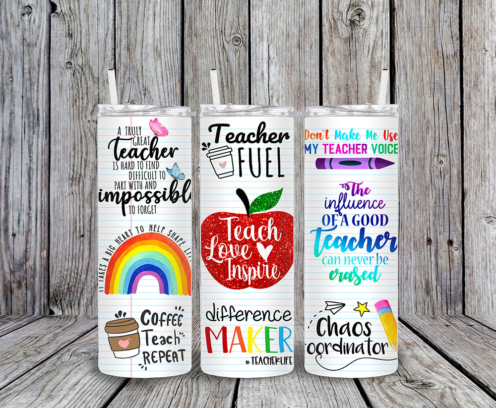 Teacher 20oz Skinny Tumbler