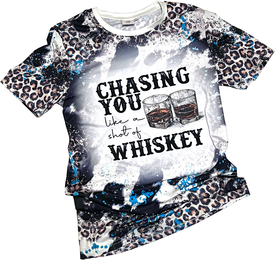 Chasing You Shot of Whiskey T-Shirt