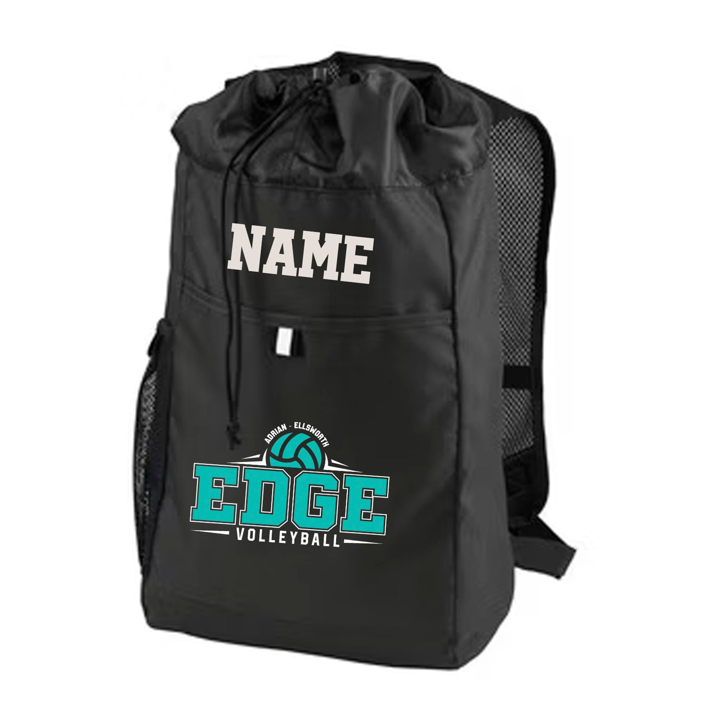 Edge Volleyball Black Backpack
