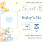 Birth Announcement Magnet Card