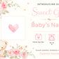 Birth Announcement Magnet Card