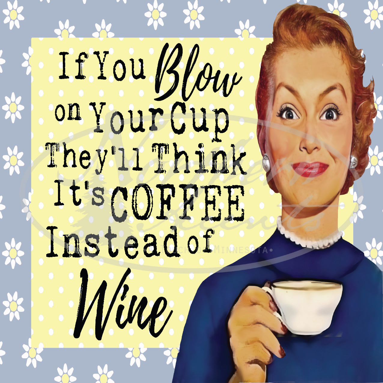 Coffee Instead of Wine Coaster
