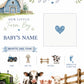 Birth Announcement Magnet Card