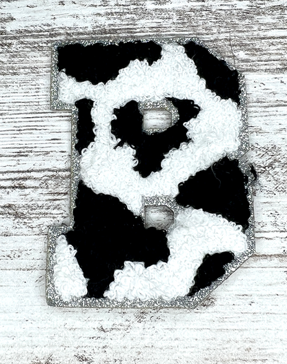 Patch Letters - Cow Print