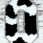 Patch Letters - Cow Print