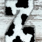 Patch Letters - Cow Print