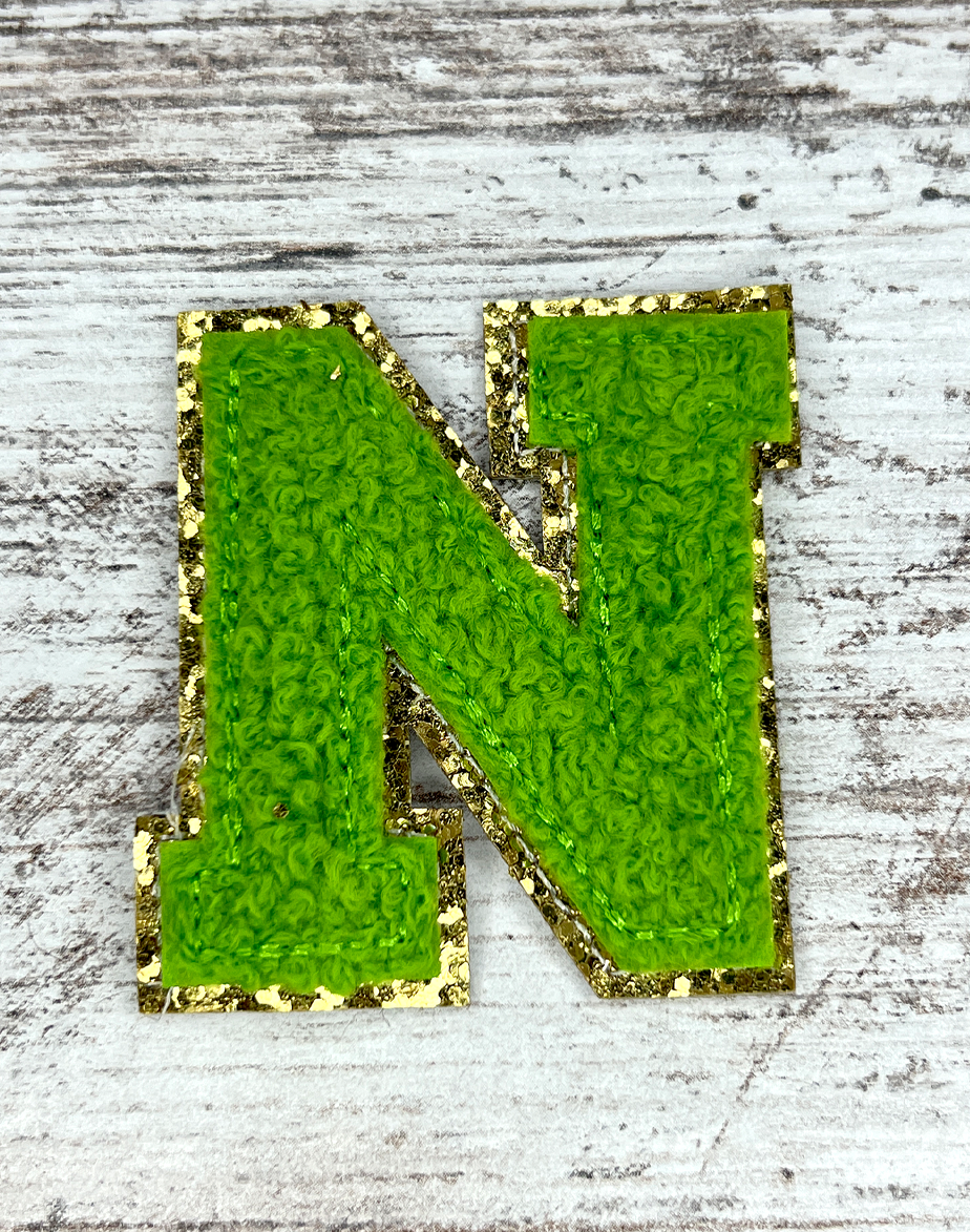 Patch Letters - Dark Green