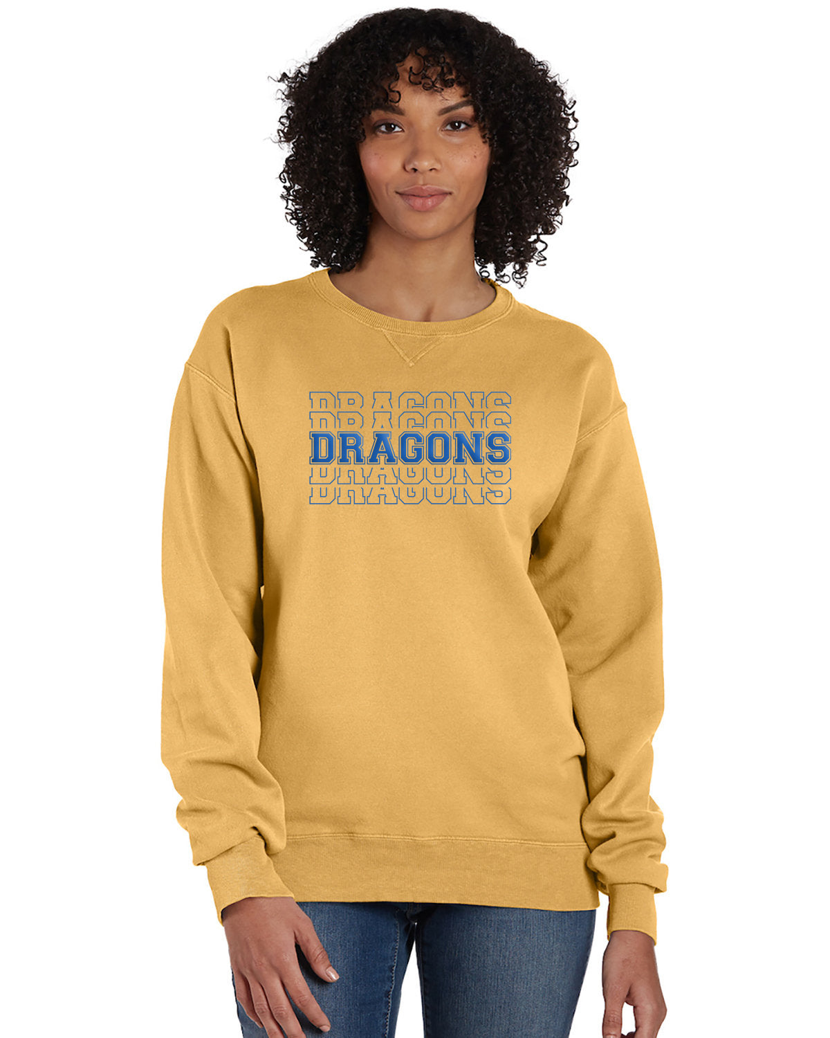 Dragons Stacked Puff Sweatshirt