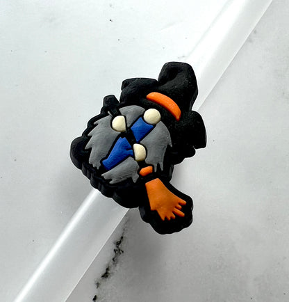 Halloween Gnome Witch Straw Charm
