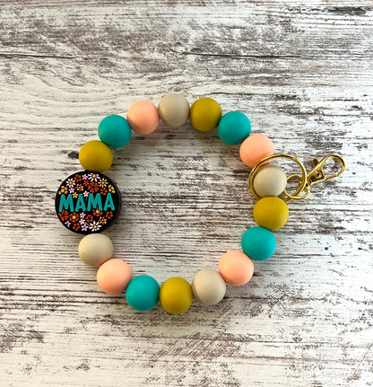 Mama Floral Keychains