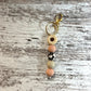 Tan Flower Keychain