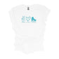 Ice Crystal Classic Peace Love Ice Skating T-Shirt