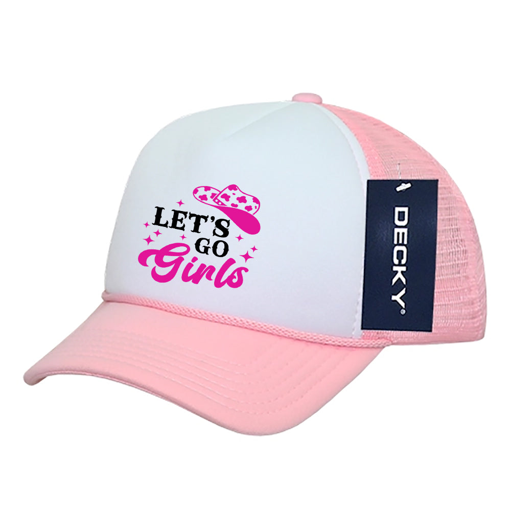 Let's Go Girls Kids Trucker Foam Hat