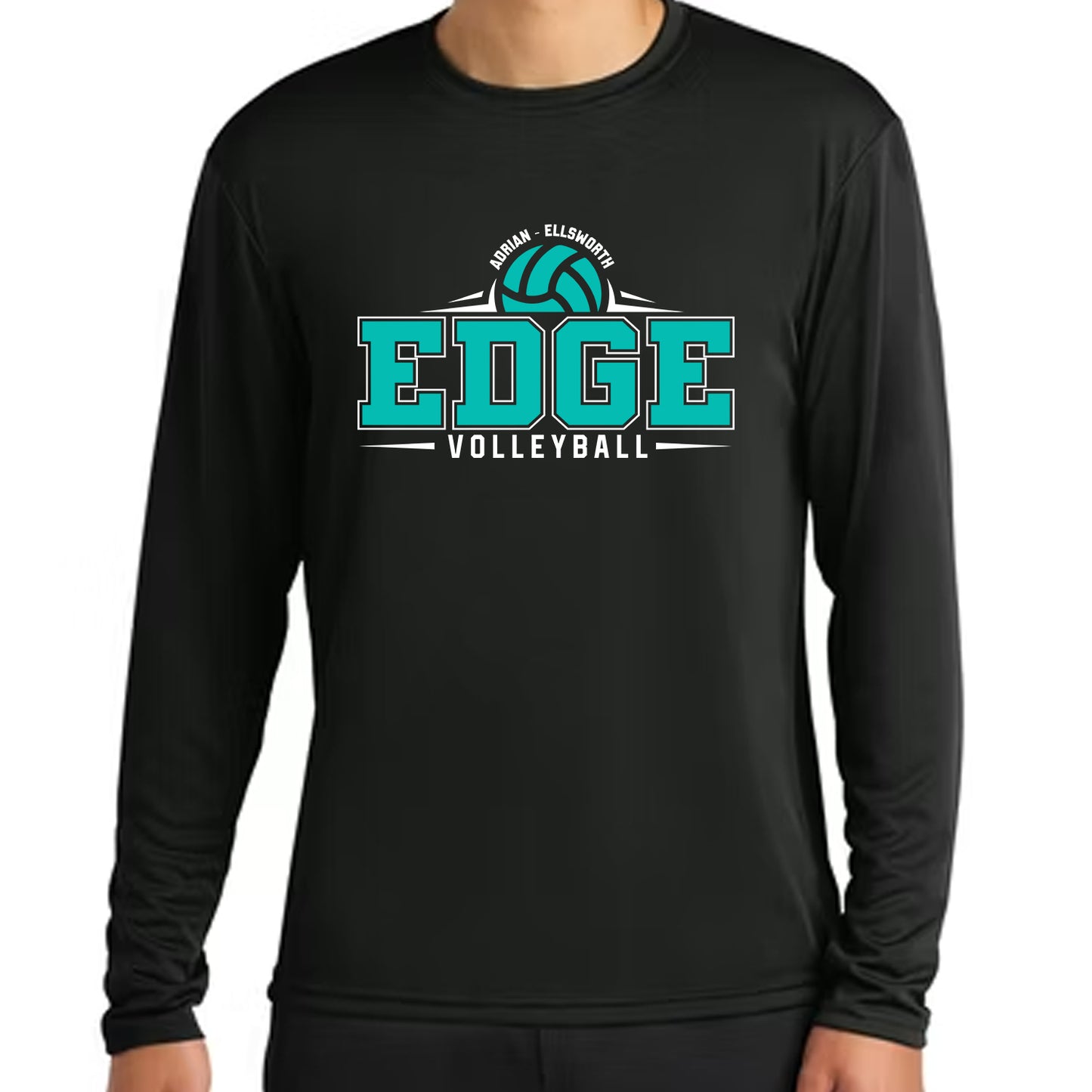 Edge Volleyball ADULT Long Sleeve Poly Shirt
