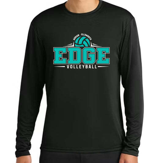 Edge Volleyball ADULT Long Sleeve Poly Shirt
