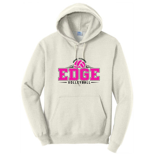 Edge Volleyball ADULT OAT HEATHER Hooded Sweatshirt