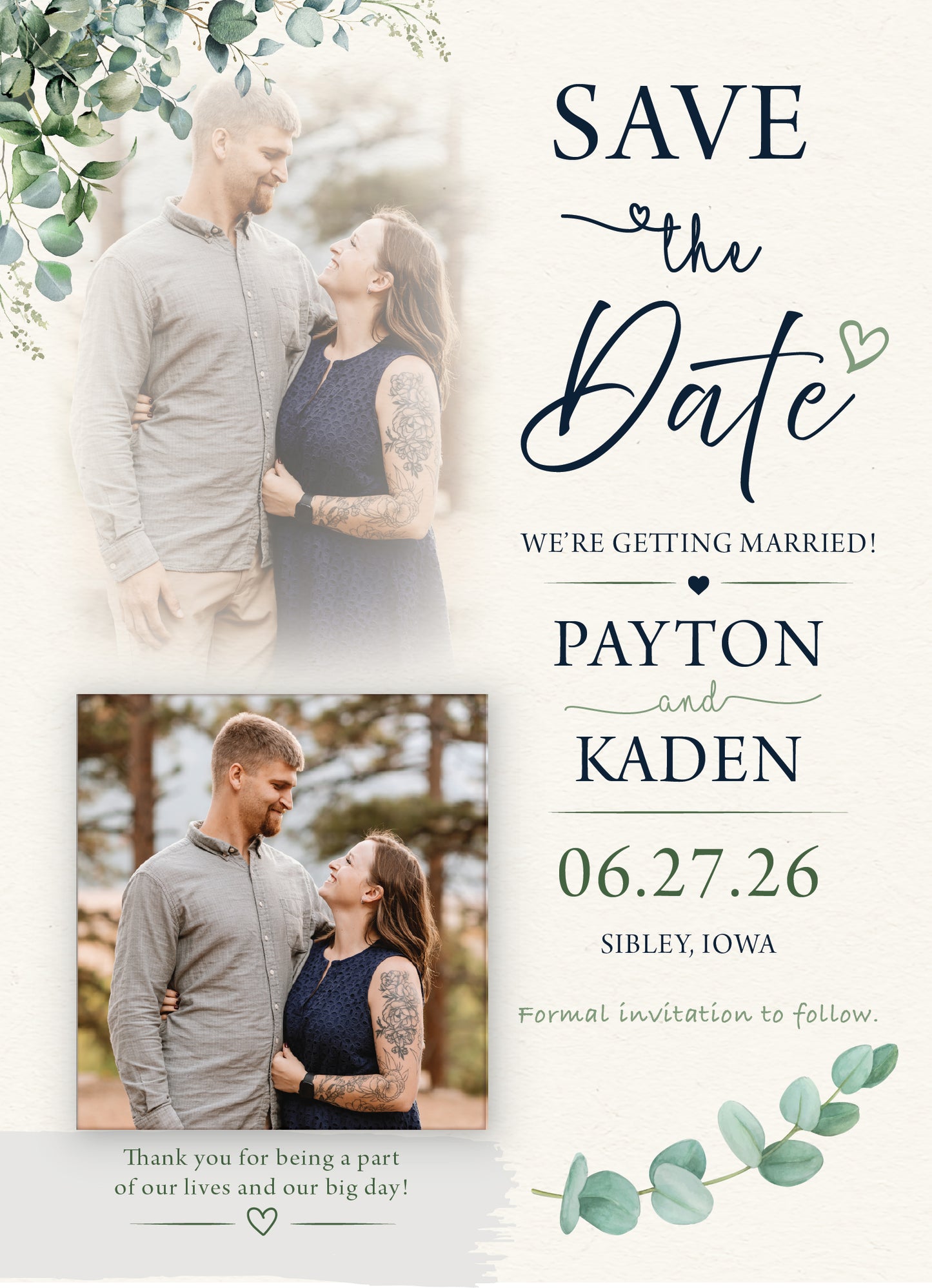 Save the Date Magnet Card