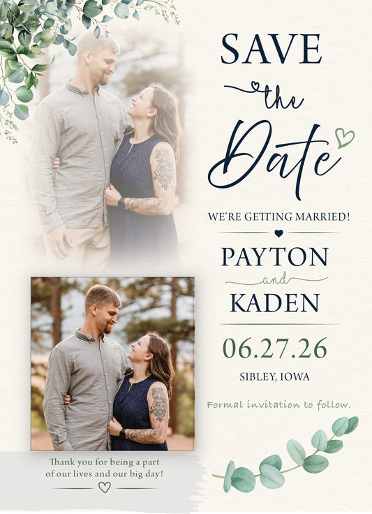 Save the Date Magnet Card