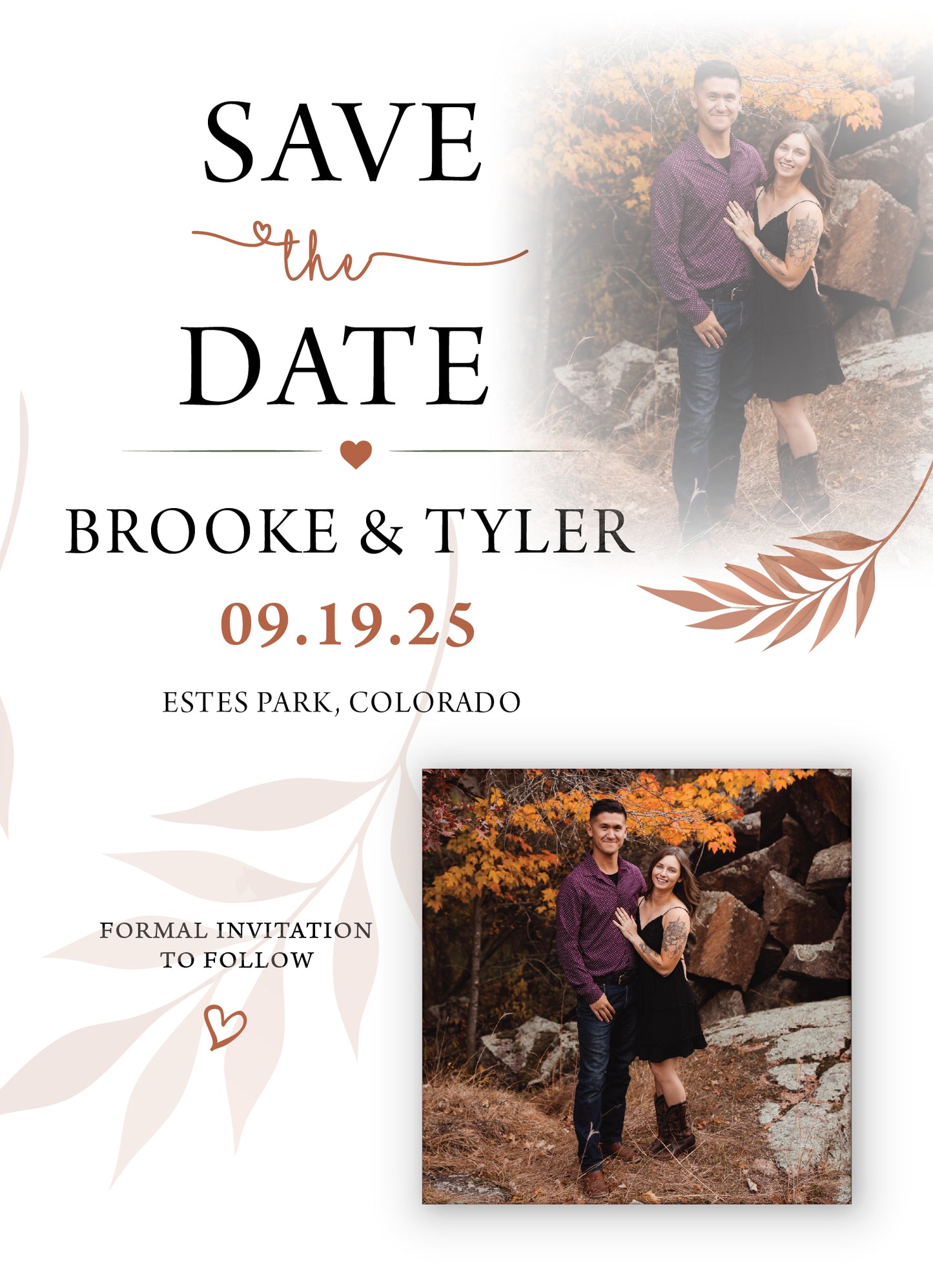 Save the Date Magnet Card