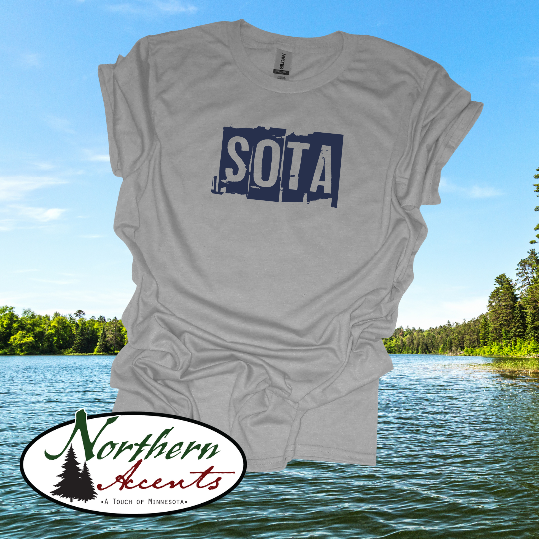 Sota (Minnesota) Puff Vinyl T-Shirt