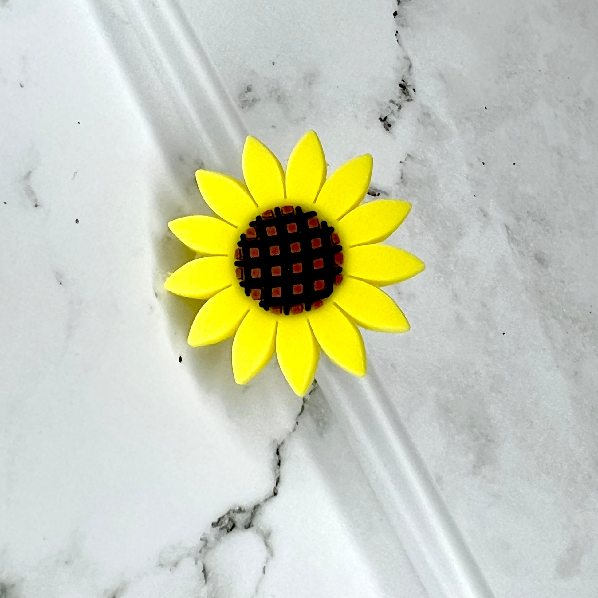 Sunflower Straw Charm Starbucks Cup Topper Mexicharm Yellow 