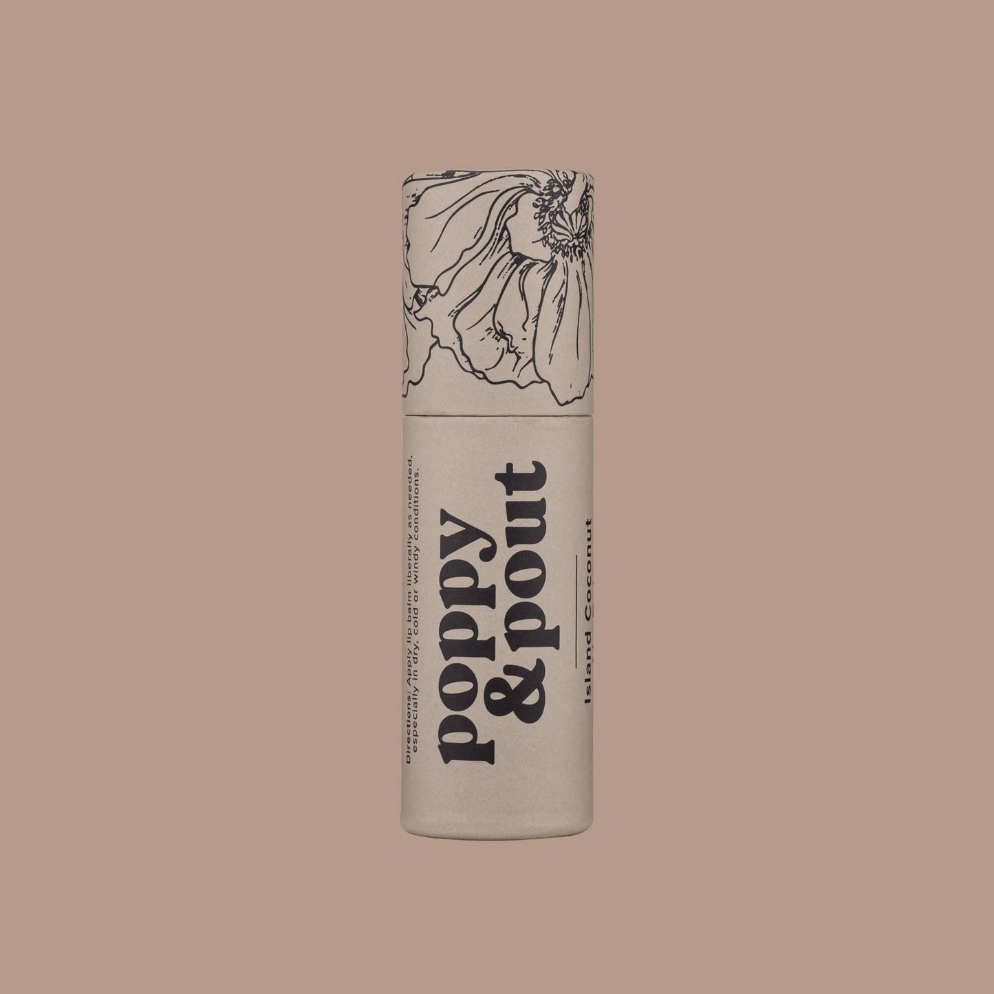 Poppy & Pount Lip Balm-Island Coconut